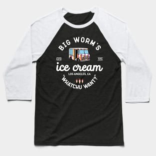 Vintage Big Worm Ice Cream Baseball T-Shirt